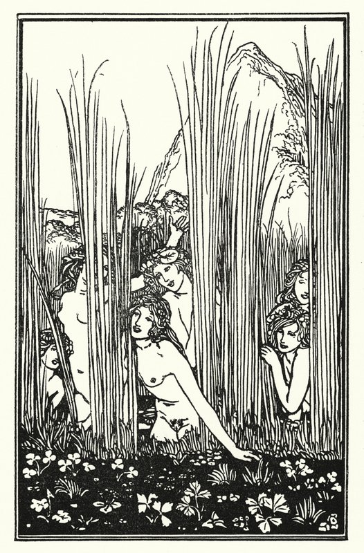 Shelley: Hymne til Pan (litografi) af Robert Anning Bell
