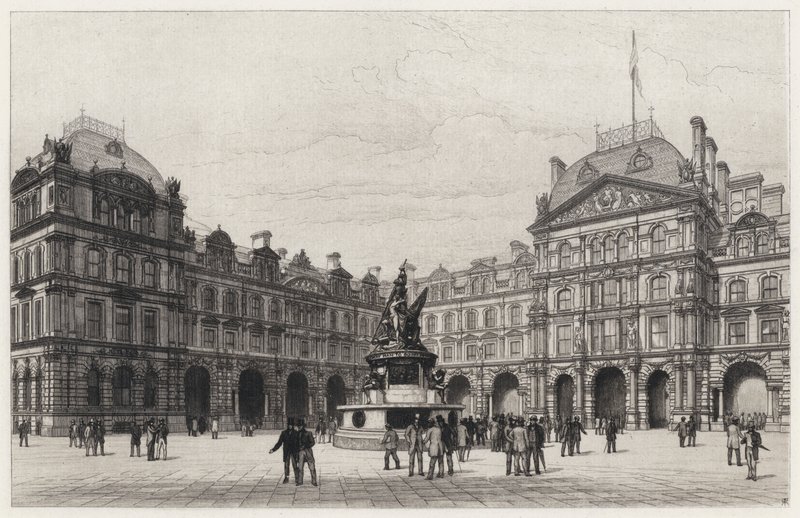 The Exchange, Liverpool (ætsning) af Robert Kent (after) Thomas