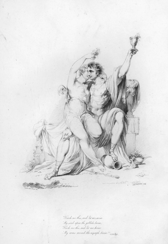Anacreon, Ode LII (gravering) af Robert Kerr (after) Porter