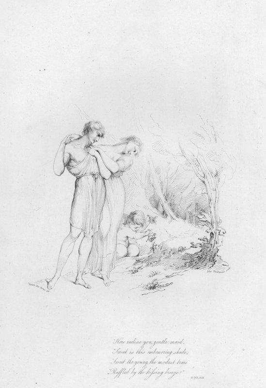 Anacreon, Ode XIX (gravering) af Robert Kerr (after) Porter