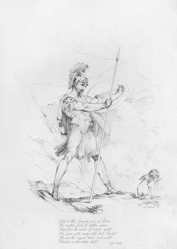 Anacreon, Ode 28 (gravering) af Robert Kerr (after) Porter