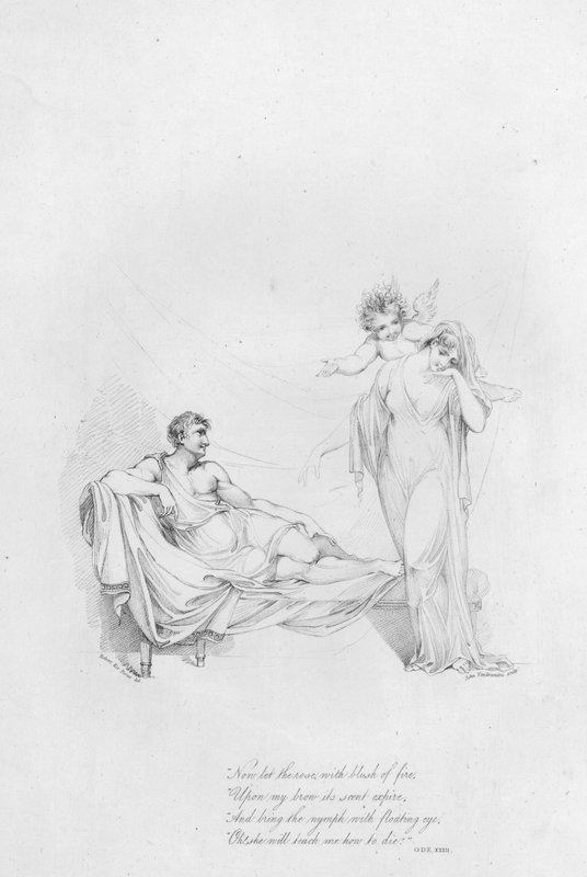 Anacreon, Ode 32 (gravering) af Robert Kerr (after) Porter