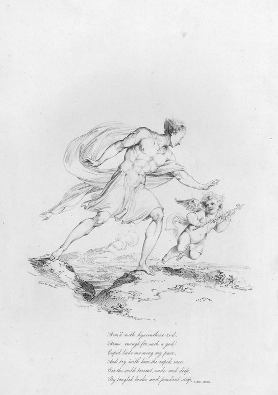 Anacreon, Ode XXXI (gravering) af Robert Kerr (after) Porter