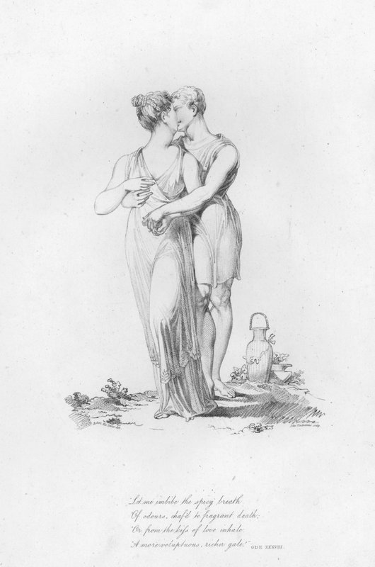 Anacreon, Ode XXXVIII (gravering) af Robert Kerr (after) Porter