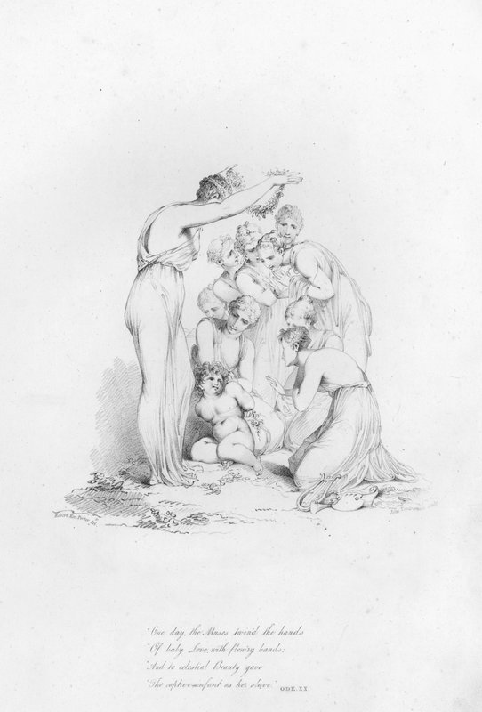 Anacreon, Ode XX (gravering) af Robert Kerr (after) Porter