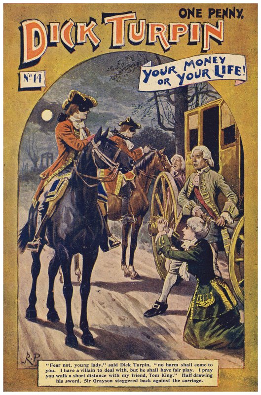 Dick Turpin (farve litho) af Robert Prowse Jnr