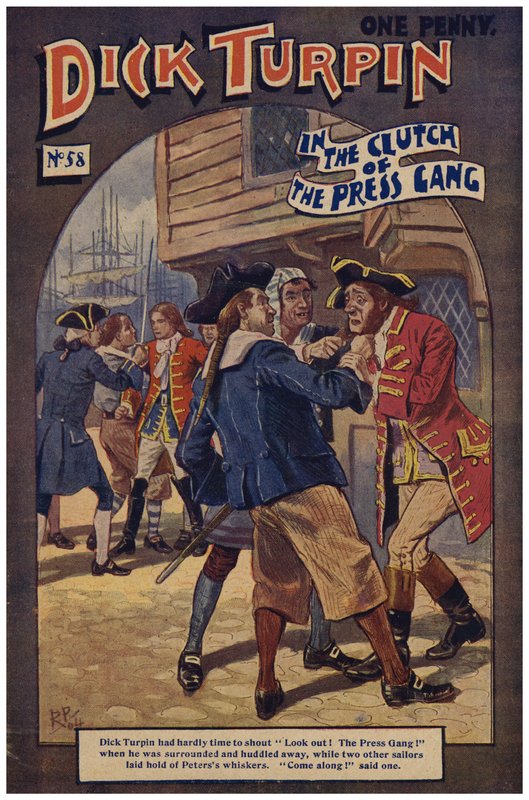 Dick Turpin (farve litho) af Robert Prowse Jnr