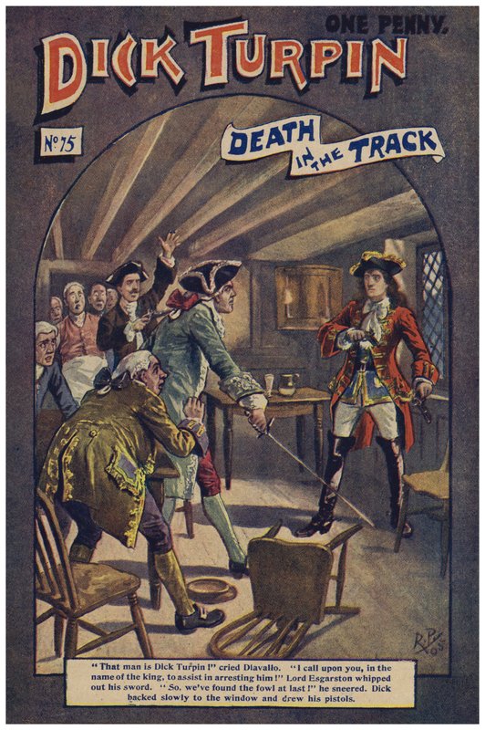 Dick Turpin (farve litho) af Robert Prowse Jnr