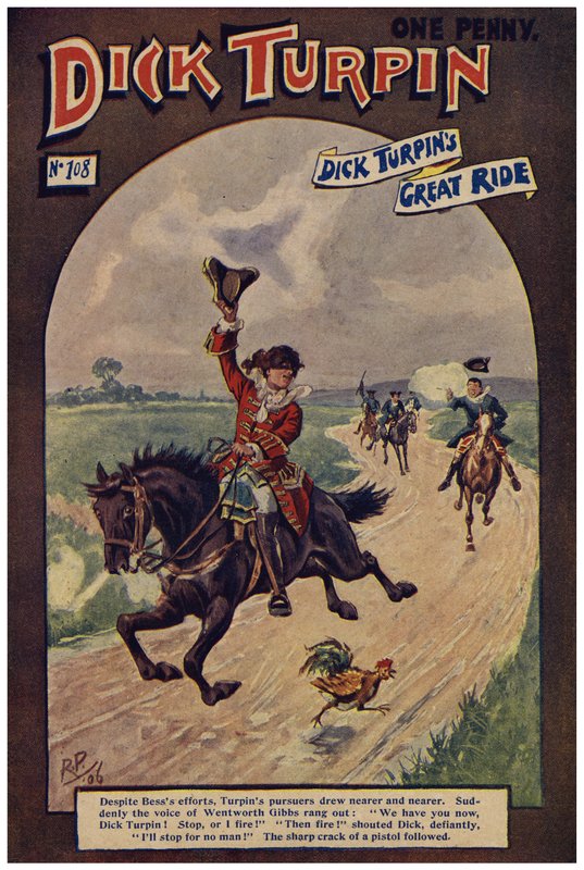 Dick Turpin (farve litho) af Robert Prowse Jnr