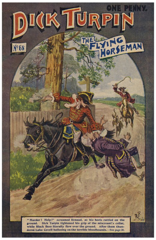 Dick Turpin (farve litho) af Robert Prowse Jnr