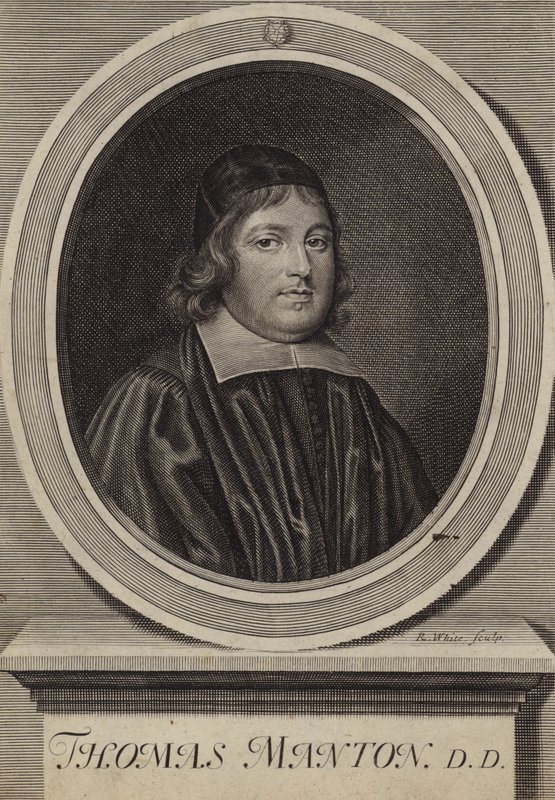 Thomas Manton, engelsk puritansk præst (gravering) af Robert White
