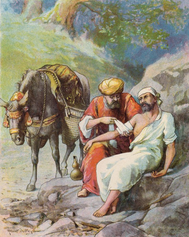 Den barmhjertige samaritaner af Robert after Dudley
