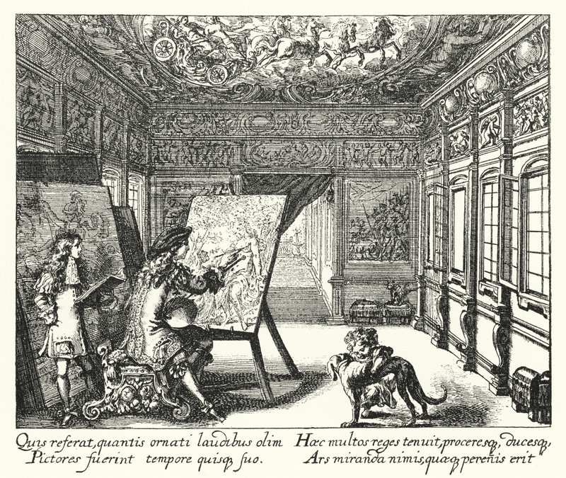 Maleri (gravering) af Romeyn de (after) Hooghe