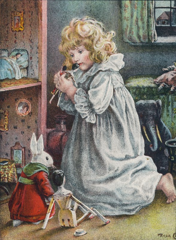 Doll?s bedtime af Rosa Clementina Petherick