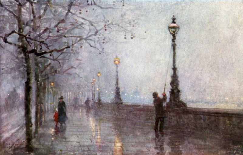 Den sidste lampe, Thames Embankment af Rose Maynard Barton