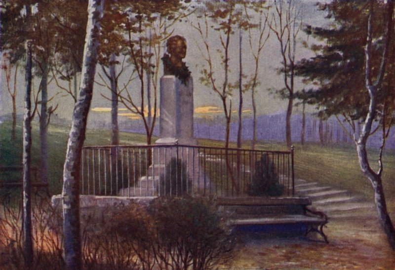 Beethovengang (farve litho) af Rudolf Klingsbogl