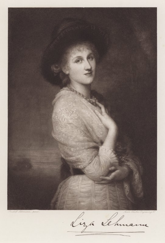 Liza Lehmann (Litho) af Rudolf Lehmann