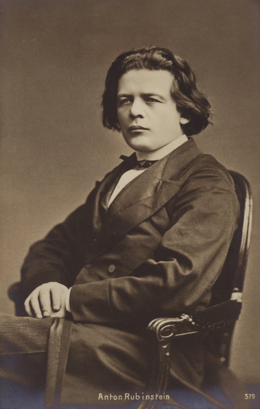 Portræt af Anton Rubinstein af Russian Photographer