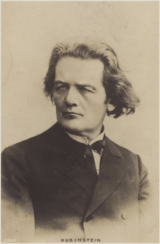 Portræt af Anton Rubinstein af Russian Photographer
