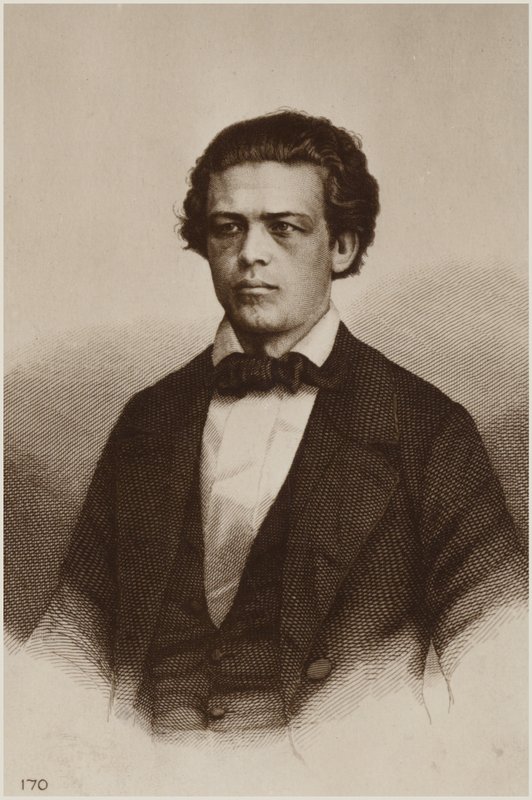 Portræt af Anton Rubinstein af Russian School