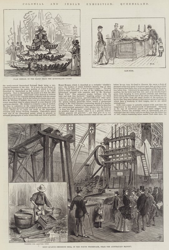 Colonial and Indian Exhibition, Queensland af S.T. Dadd