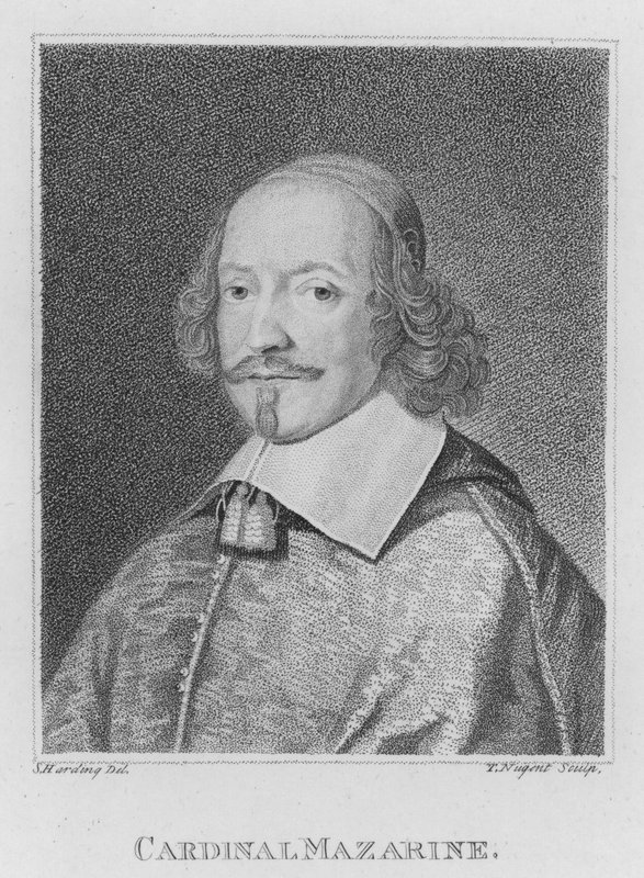 Kardinal Mazarine (gravering) af S. (after) Harding