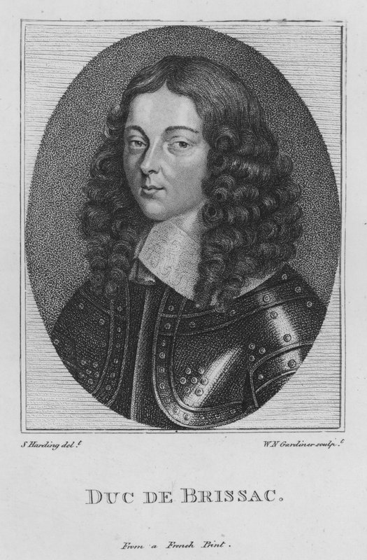 Hertug af Brissac (gravering) af S. (after) Harding