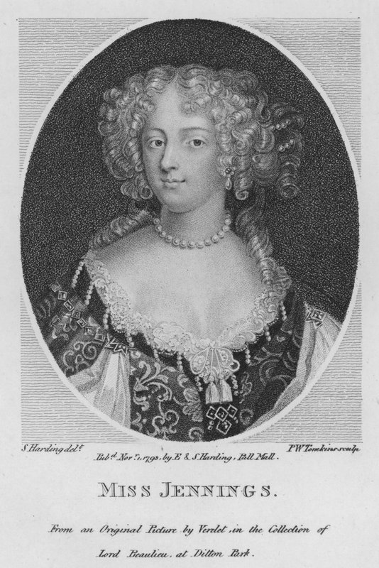 Miss Jennings (gravering) af S. (after) Harding