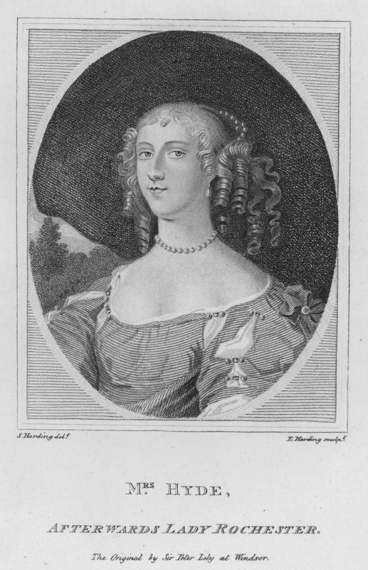 Mrs Hyde, bagefter Lady Rochester (gravering) af S. (after) Harding