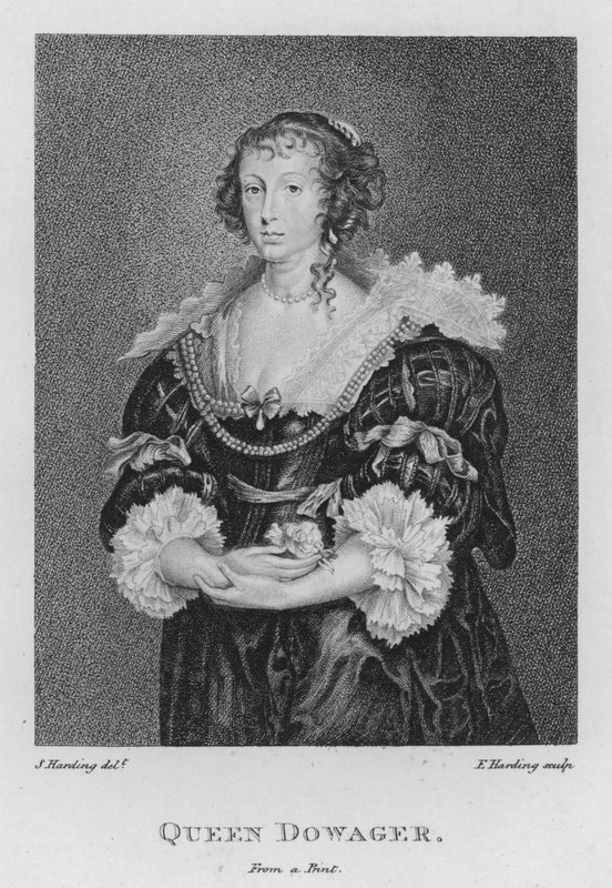 Enkedronning (gravering) af S. (after) Harding