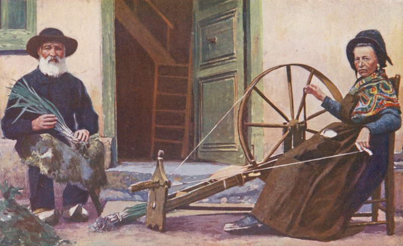Bønderne i Causses (farvelitografi) af Sabine Baring Gould