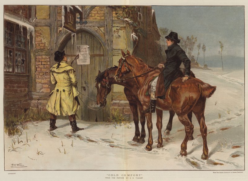 Cold Comfort (chromolitho) af Samuel Edmund Waller