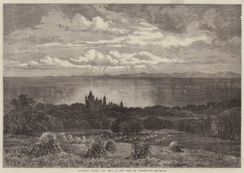 Dunrobin Castle, sæde for hertugen af Sutherland af Samuel Read