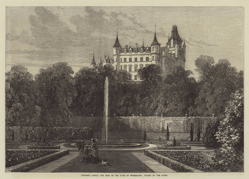 Dunrobin Castle, sædet for hertugen af Sutherland, besøgt af dronningen af Samuel Read