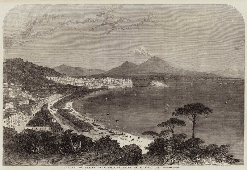Napoli-bugten, fra Posillipo af Samuel Read