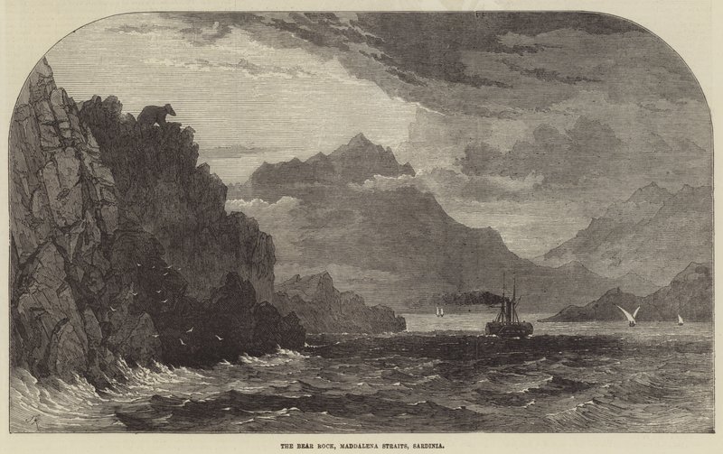The Bear Rock, Maddalena Straits, Sardinien af Samuel Read