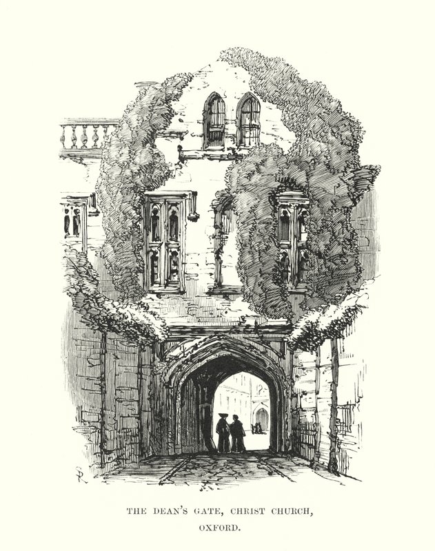 The Deans Gate, Christ Church, Oxford af Samuel Read