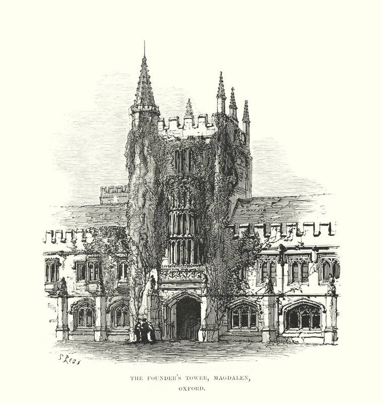 The Founders Tower, Magdalen, Oxford af Samuel Read