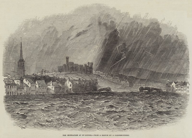 Oversvømmelsen ved Inverness af Samuel Read