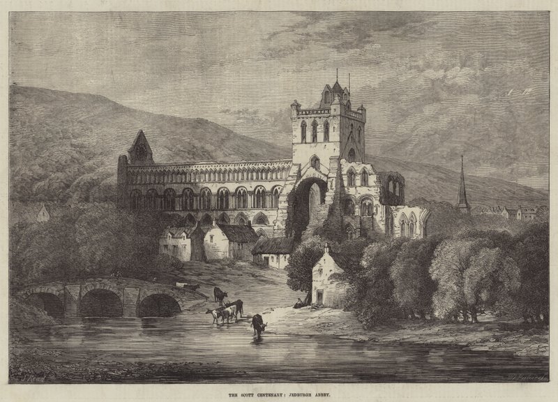 Scott Centenary, Jedburgh Abbey af Samuel Read