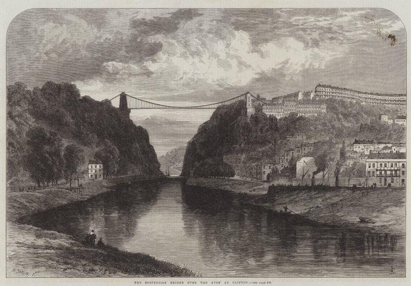 Hængebroen over Avon ved Clifton af Samuel Read