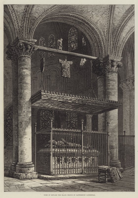 Edvard den Sorte Prinss grav i Canterbury Cathedral af Samuel Read
