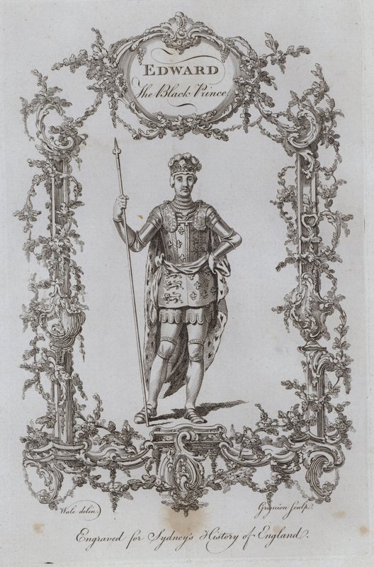 Edward den sorte prins (gravering) af Samuel (after) Wale