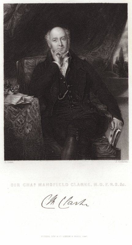Portræt af Sir Charles Mansfield Clarke af Samuel Lane