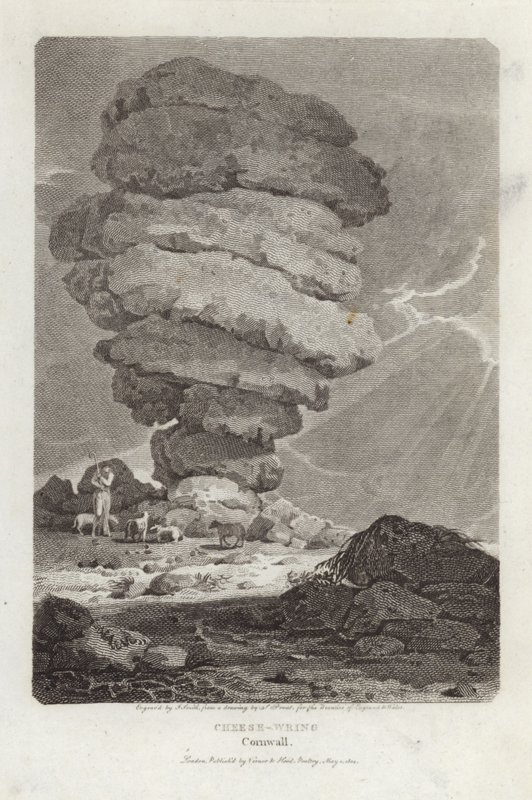Cheese-Wring, Cornwall af Samuel Prout