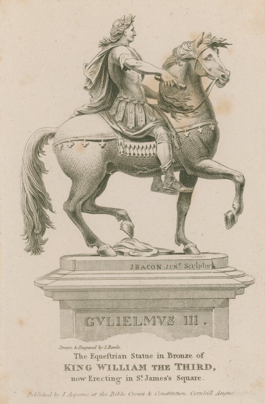 Rytterstatue af kong Vilhelm III af Samuel Rawle