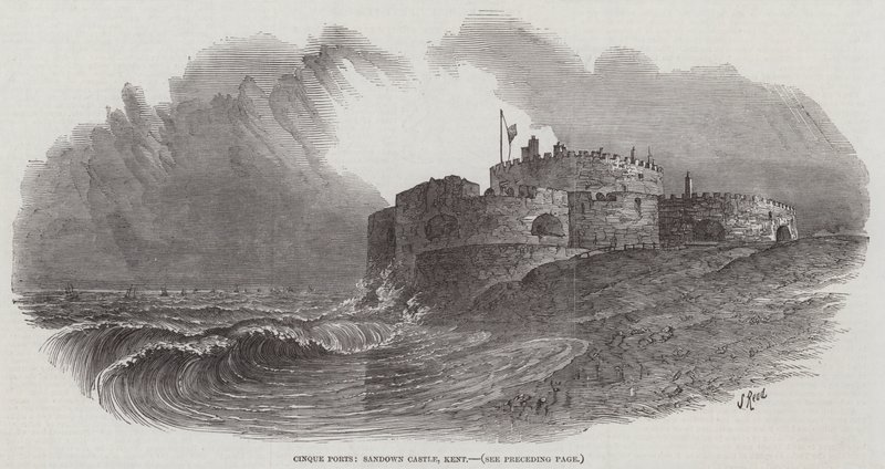 Cinque Ports, Sandown Castle, Kent af Samuel Read