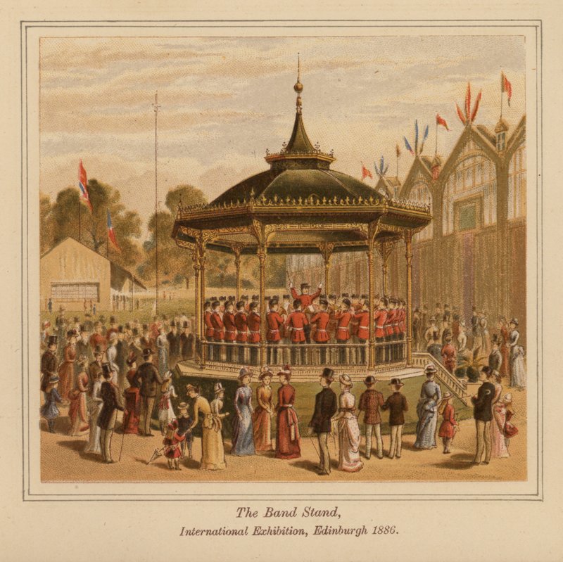 The Band Stand, den internationale udstilling, Edinburgh af Scottish School