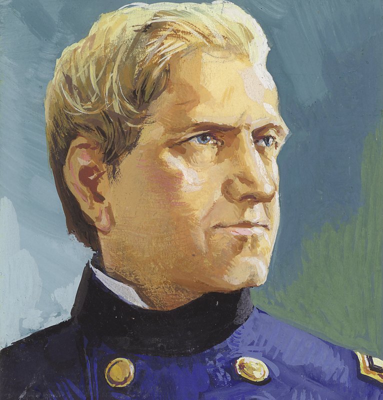 General Edward Canby (gouache på papir) af Severino Baraldi