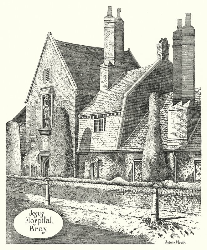 Jesus Hospital, Bray (gravering) af Sidney Heath